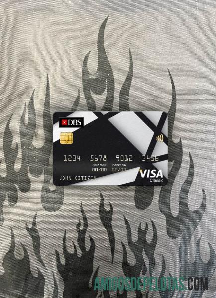 Singapura DBS Bank Visa Classic Cartão Photolook Frente amostra